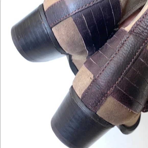 Diba Taupe & Brown Skyler Suede Booties, Size 6 - Picture 6 of 13